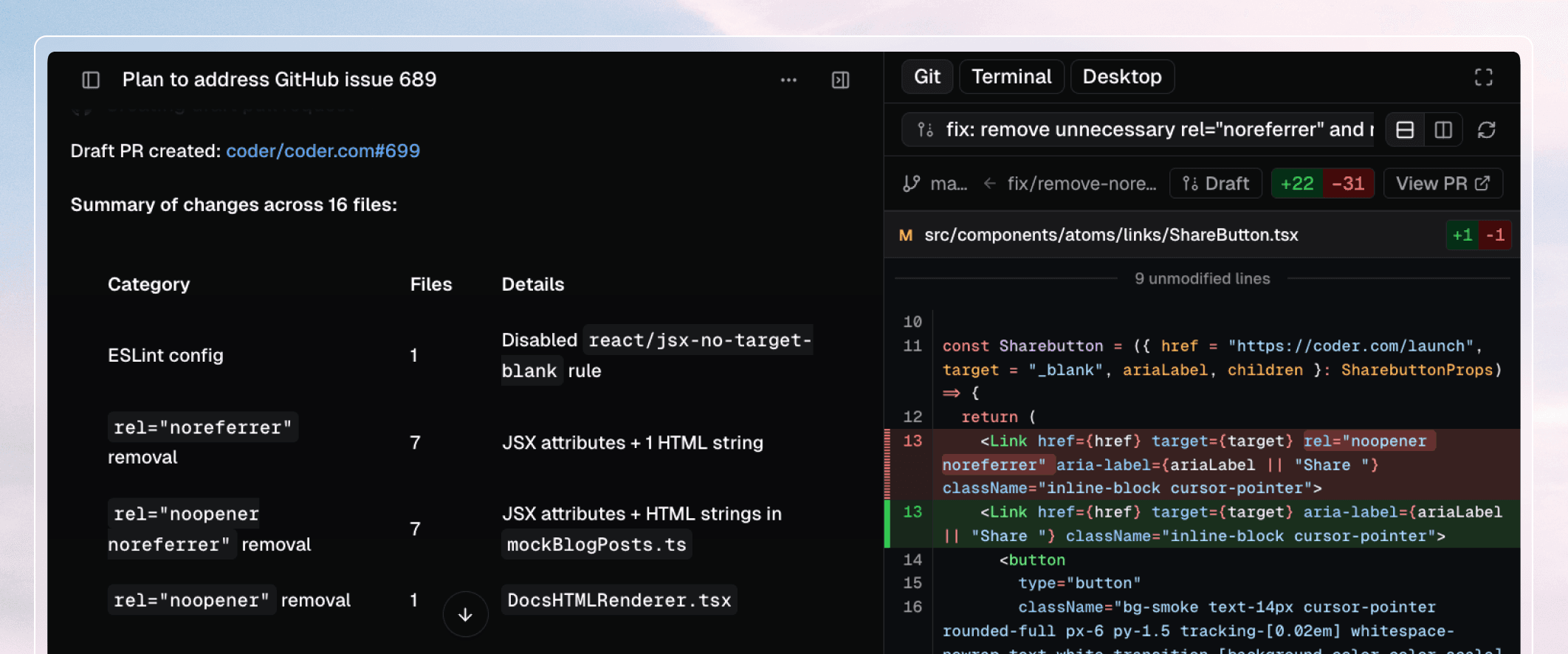 Coder Agents interface with parallel task execution